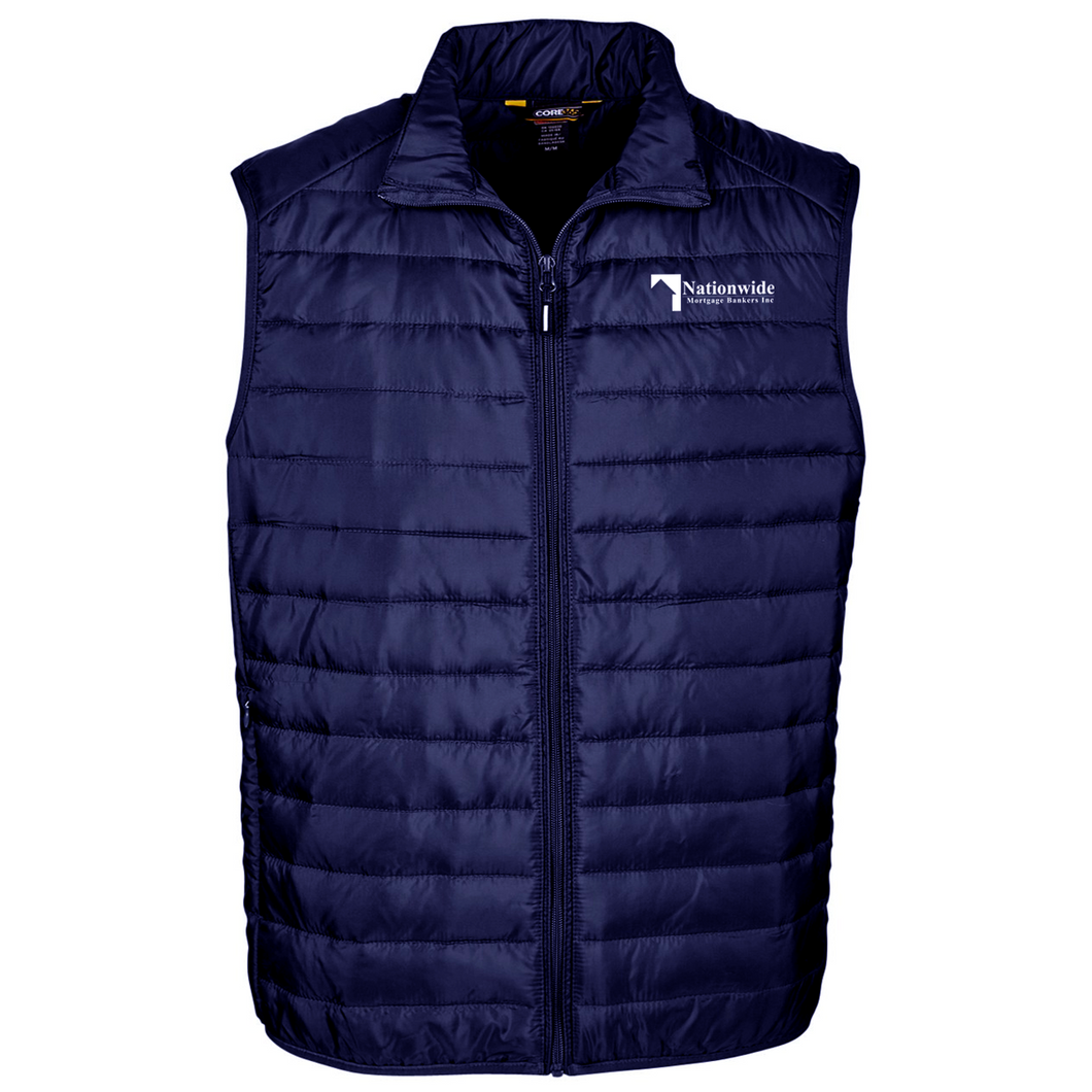 Men's Ash City Core 365 Prevail Packable Puffer Vest - Navy