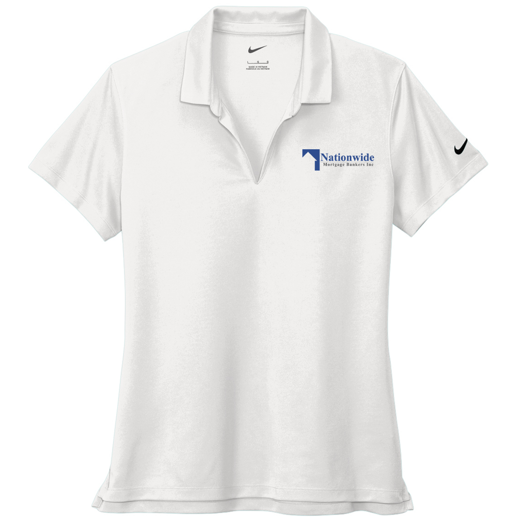 Nike Ladies' Golf Dri-FIT Micro Pique 2.0 Polo Shirt - White